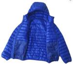 Windproof Mens Light Down Jacket With Hood , Mens Feather Down Coat