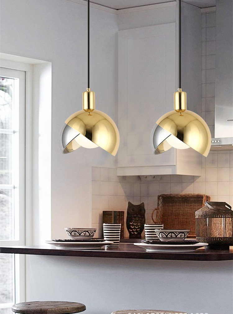Europe Modern LED Glass Ball Luxury Pendant Light on Dining Room Kitchen island Light(WH-GP-81)
