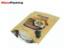Aluminum Foil Kraft Paper Food Bags Stand Up Zipper Lock Customs Size Gravure