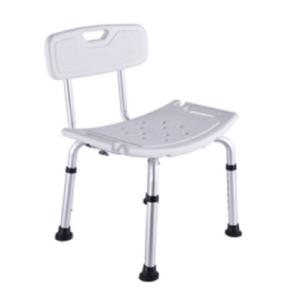 Quality Hospital Bath Chair White Height Adjustable Aluminum Alloy Matte Finish wholesale