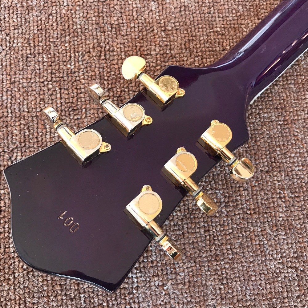 New Design CUSTOM purple electric guitar , with shell beautiful woman on body , 6 strings guitars , high quality guitar