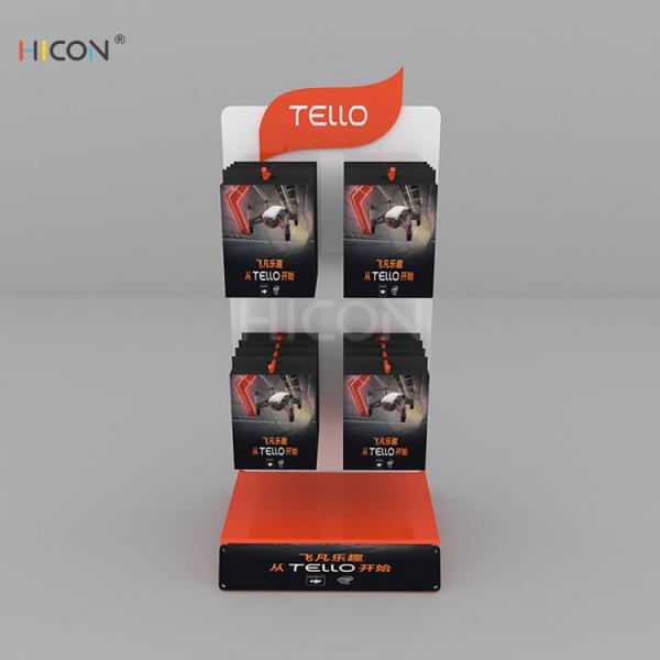 Cheap White Metal Counter-Top Custom Drone Accessories Display Stand for sale