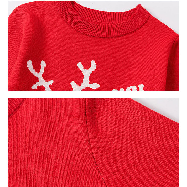 Wholesale Winter Boys Pullovers Elk Snowflake ugly Christmas Sweater For Kids baby Christmas clothes