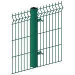 Steel 3D V Mesh Security Fencing 4mm 60mm Post 50mm X 200mm