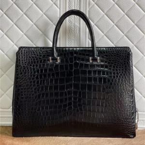 Quality Authentic Crocodile Belly Skin Businessmen Passcode Briefcase Genuine Alligator Leather Male Large Working Totes Handbag wholesale