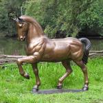 Bronze Life Size Horse Statues Garden Art Metal Animal Sculpture Decorative
