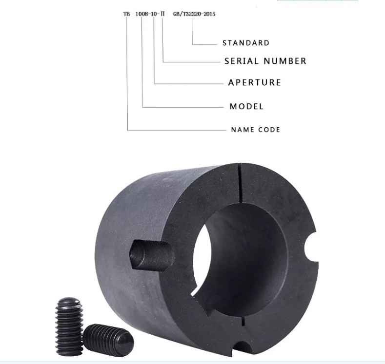 Phosphating Pulley Taper Bush Cast Iron Gg25 / Steel V Belt Pulley Bushing