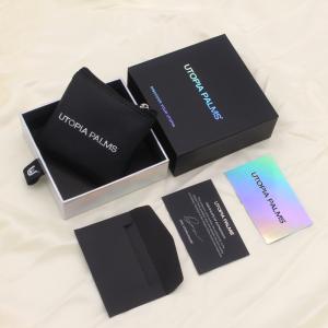 Quality Custom Printed Drawer Purple Holographic Jewelry Packaging Gift Box wholesale