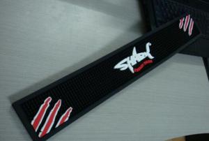 Quality Custom design Logo Embossed Soft rubber Pvc Bar Mat wholesale