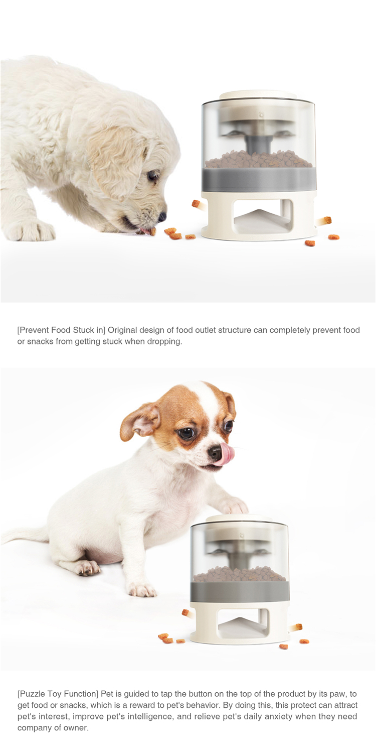 Wholesale Automatic Dog Feeder Toy Pet Feeder Toys Press Pops Out Food Dog Leaky Toy