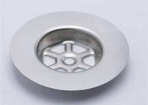 Quality Wide Side Kitchen Sink Drain Strainer , Waterproof Sink Plug Strainer OD 85 Mm wholesale