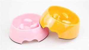 Quality Plastic 190g Small Pet Feeder Bowl Pantone Cat Slow Feeder wholesale