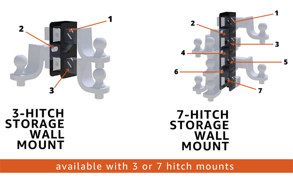 Bicycle Cargo Trailer Receiver Hook Wall Mounted Hitch for Storage and Organization