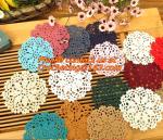 White Lace, Mini Crochet, Doilies, Bulk Flower, Motifs Decoration, table mat