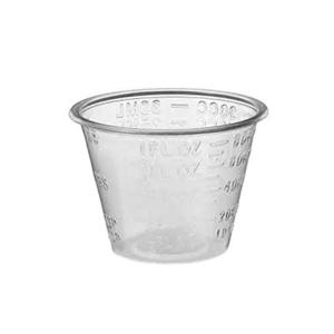 Quality 30ml 30CC 8dr Disposable plastic measuring pp cup for medicine transparent wholesale