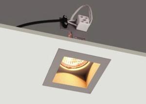 Quality MINI Trim GU10 Square LED Downlights 50w 220v , Three Year Warranty wholesale