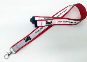 Quality Safety Name Tag Lanyards , Cell Phone Lanyard With Metal Hook YDPC-012 wholesale