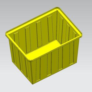 Quality Two hundred fifty liters of square box mold for making plastic products wholesale