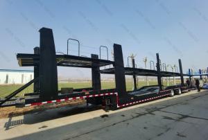 Quality Customization Lowboy Sidewall Car Carrier Flat Transport 2/3/4 Axle Truck Semi Trailer wholesale