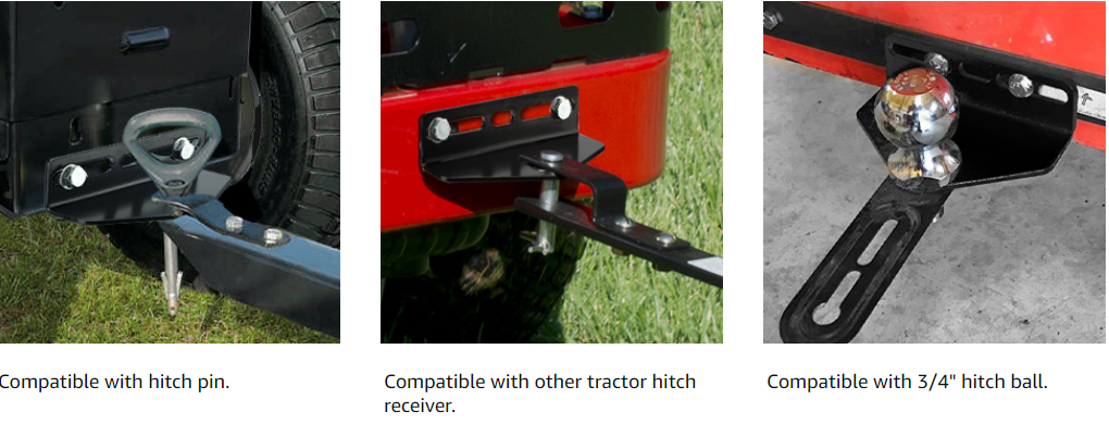 Universal Trailer Hitch Mount for Zero Turn Mower Heavy Duty Steel and Easy Installation