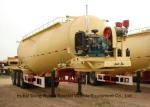3 Axle V Shape Steel Bulk Cement Tanker Trailer With 40000 Liters Capacity