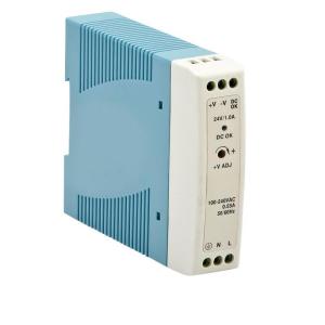 Quality Single output DIN rail power supply 24W 24V 1A MDR-20-24 wholesale
