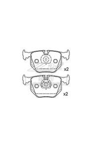 Quality BMW X5/740 Ceramic Bmw X5 Front Brake Pads D683 , 34216761250 wholesale