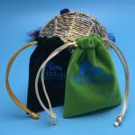 Drawstring Velvet Pouch Reusable Custom Jewelry Packaging Bag