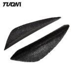 Universal Carbon Fiber Front Bumper Lip Splitter Fins Car Spoiler Canard Valence