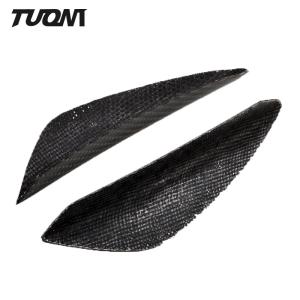 Quality Universal Carbon Fiber Front Bumper Lip Splitter Fins Car Spoiler Canard Valence wholesale