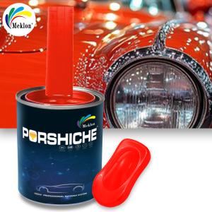 Quality ISO MSDS Car Paint Top Coat Odorless Red Orange Color Eco Friendly wholesale