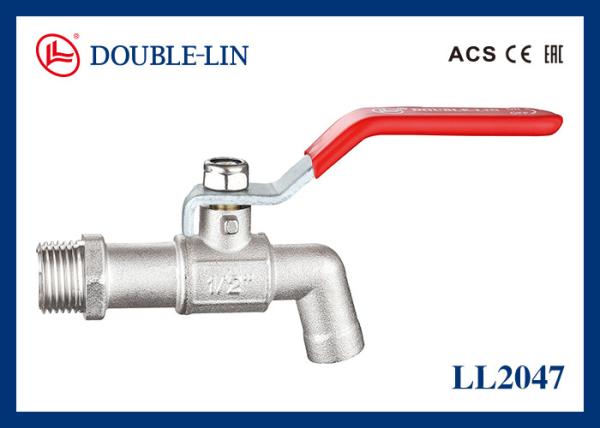 Cheap ISO228 Thread Flat Lever Handle 1/2" Bib Cock Valve for sale