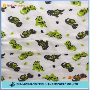 Quality cotton brushed printed flannel fabric for blanket wholesale