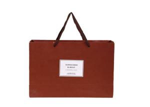Quality Customized Size Paper Shopping Bags Medium Soft Hardness Brown Color wholesale