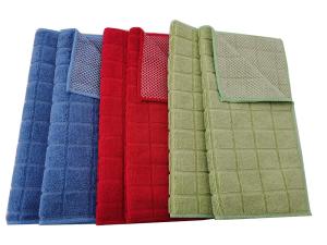 Quality Dish Cleaning Towel Dish Drying Rags With Scrubbing Mesh wholesale