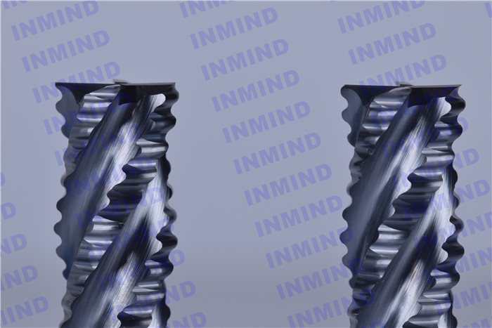 AlTiN Coating Carbide Roughing End Mills 4 Flute 25 mm Cuttting Length