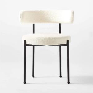 Quality Adjustable Modern Upholstered Dining Chairs White Upholstered Side Chair wholesale