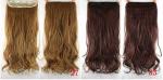 Girls 24 Inch Synthetic Hair Extensions Natural Curly Human Hair Ponytail