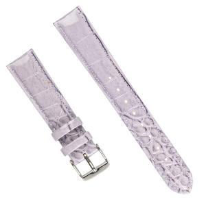 Quality Light purple Crocodile Leather Watch Strap wholesale