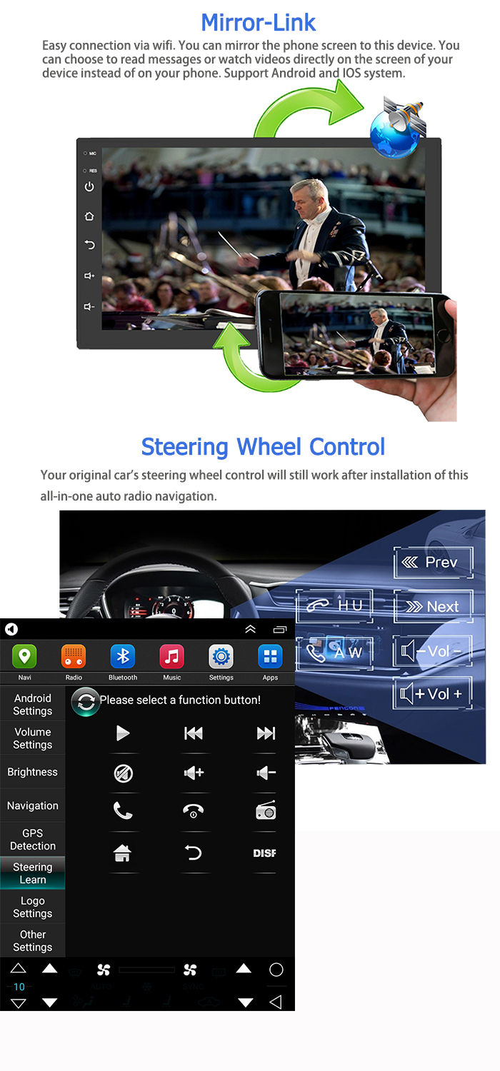 Music usb audio lcd car android dvd player Tesla Portrait car radio support aux dab swc dvr for Kia Carens Manual AC