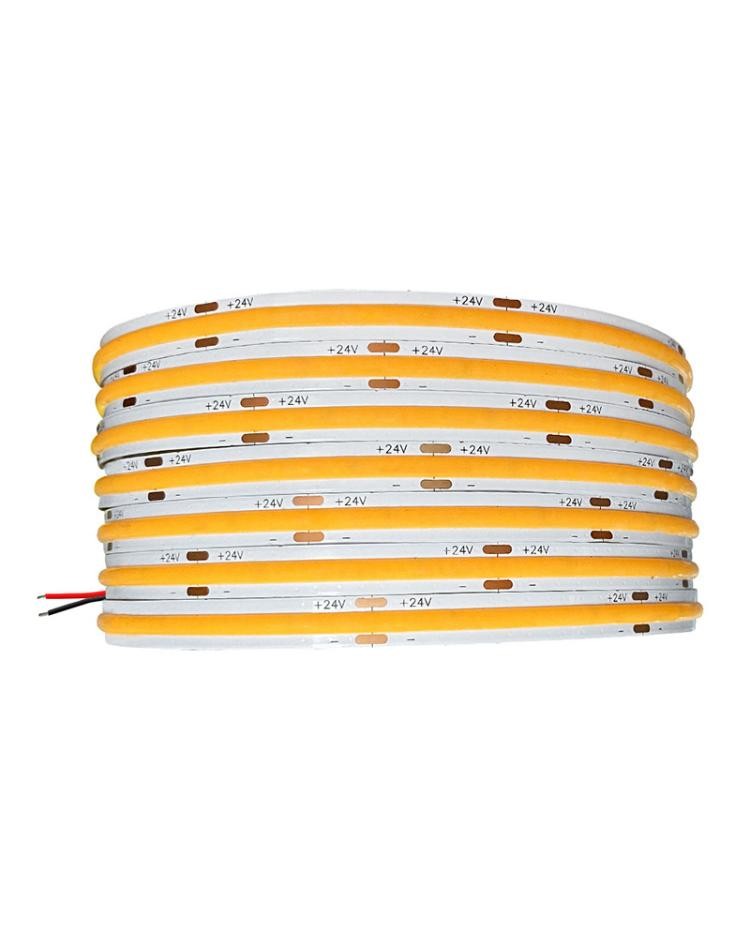 High CRI DC24V COB480 lights 5m/roll RA90 cob strip for indoor outdoor decoration waterproof profile COB strip