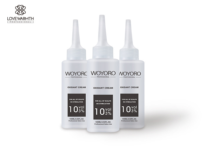 Plant Extracts Peroxide Cream For Hair Color Dyes 100ml Volume No Stimulation