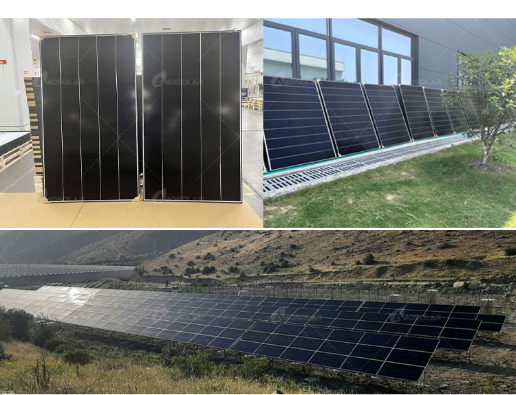 21.5% Mono Silicon Cells Full Black Shingled Solar Panels for Home Solar Power System