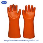 Straight Cuff Rubber Latex 35KV Insulating Electric Gloves