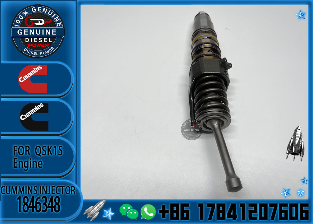 Genuine And New Diesel Fuel Injector 1846348 5634701 4030346 for Cummins QSX15 Diesel Engine