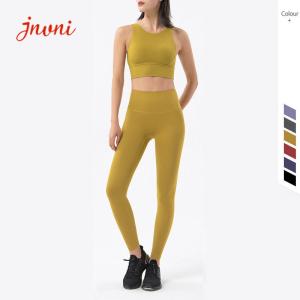Quality 210gsm Women Yoga Sets Gym Leggings Sets With Pockets wholesale