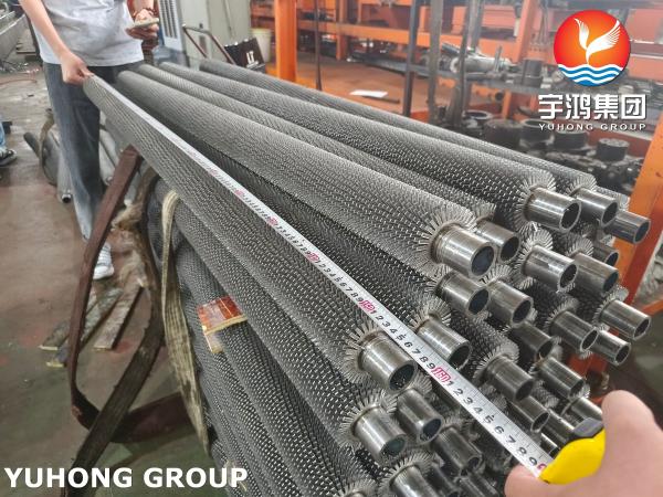 ASME SA192 Serrated Finned Tube HF Welding For Industrial Heaters Enhanced Heat