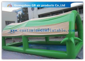 Quality Customized Green Small Family Inflatable Pools For Kids / Adults With Cover Tent wholesale