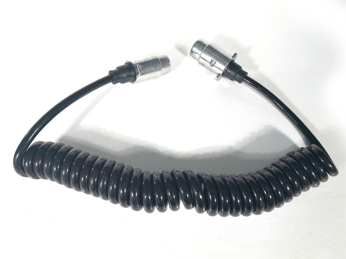 European Trailer Hitch Cables 7 Pole N Type With Metal Plug , ISO 1724 Certification