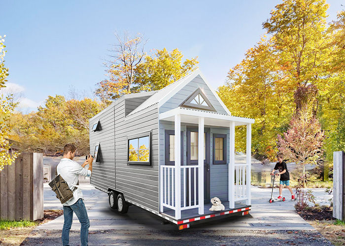 US Standard Prefab Home Double Storey Small Manufactured Homes Ready To Ship Light Steel Fraem